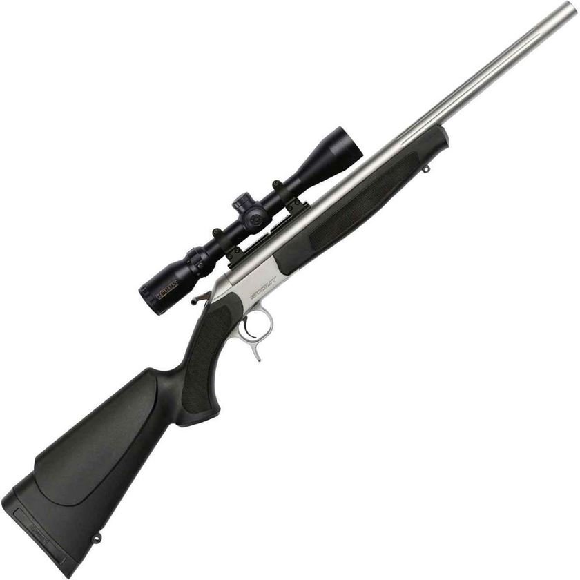 CVA Scout V2 Takedown with KonusPro 3-9x40mm Scope Stainless Single Shot Rifle – 44 Magnum