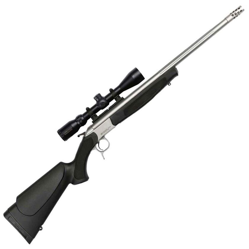 CVA Scout Black/Blued Single Shot Rifle – 35 Whelen – 25in