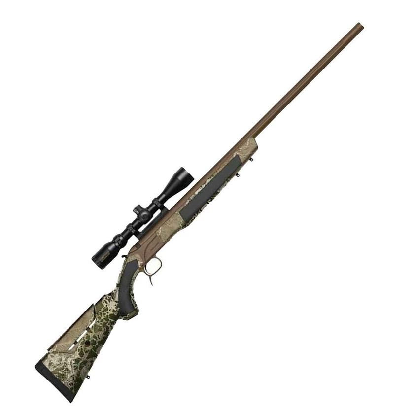 CVA Accura LR-X 45 Caliber Cerakote Patriot Brown and Nitride Break Action Hammer Fire In-Line Muzzleloader w/ 3-10x44mm Scope – 30in